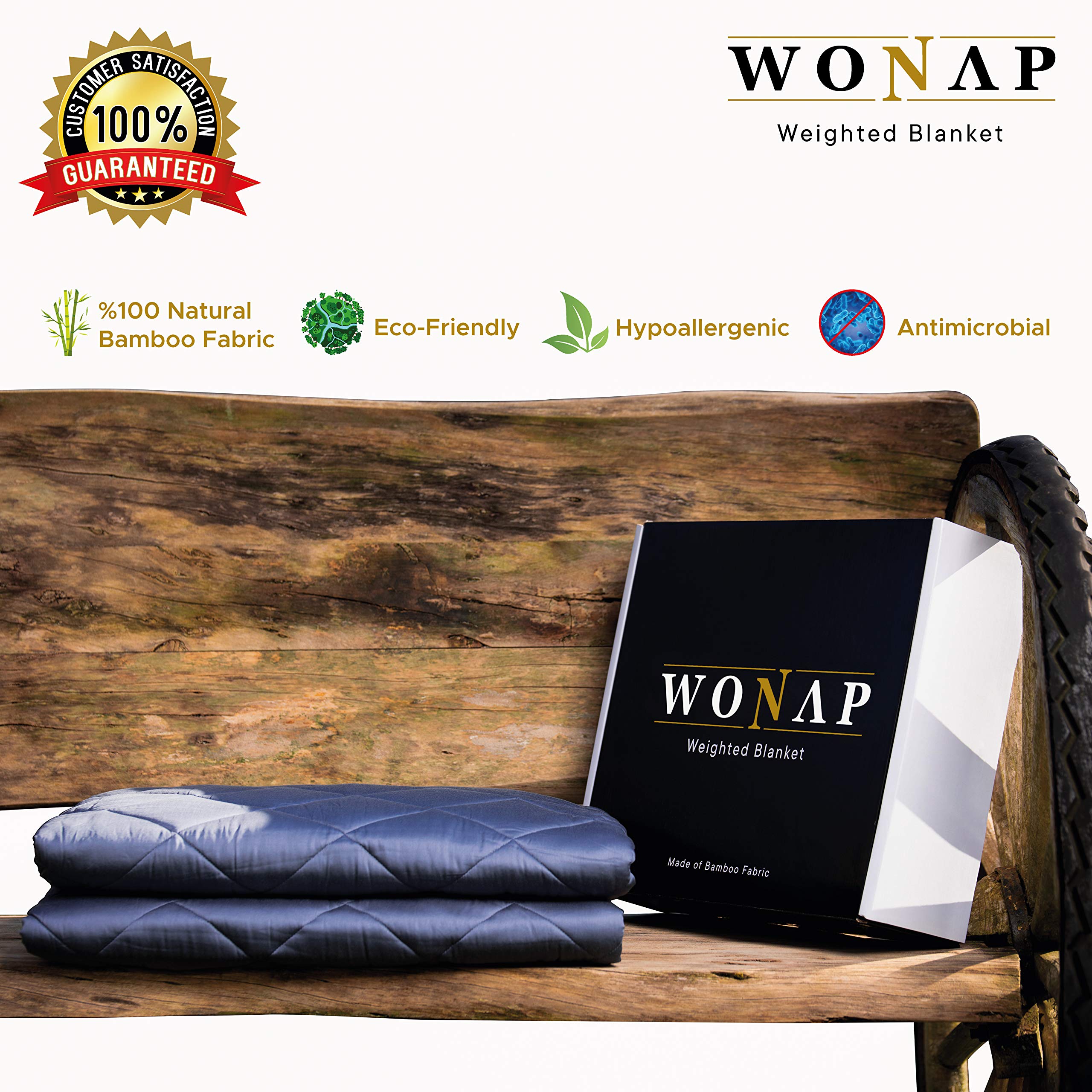 Cooling Bamboo Weighted Blanket (15 lbs)