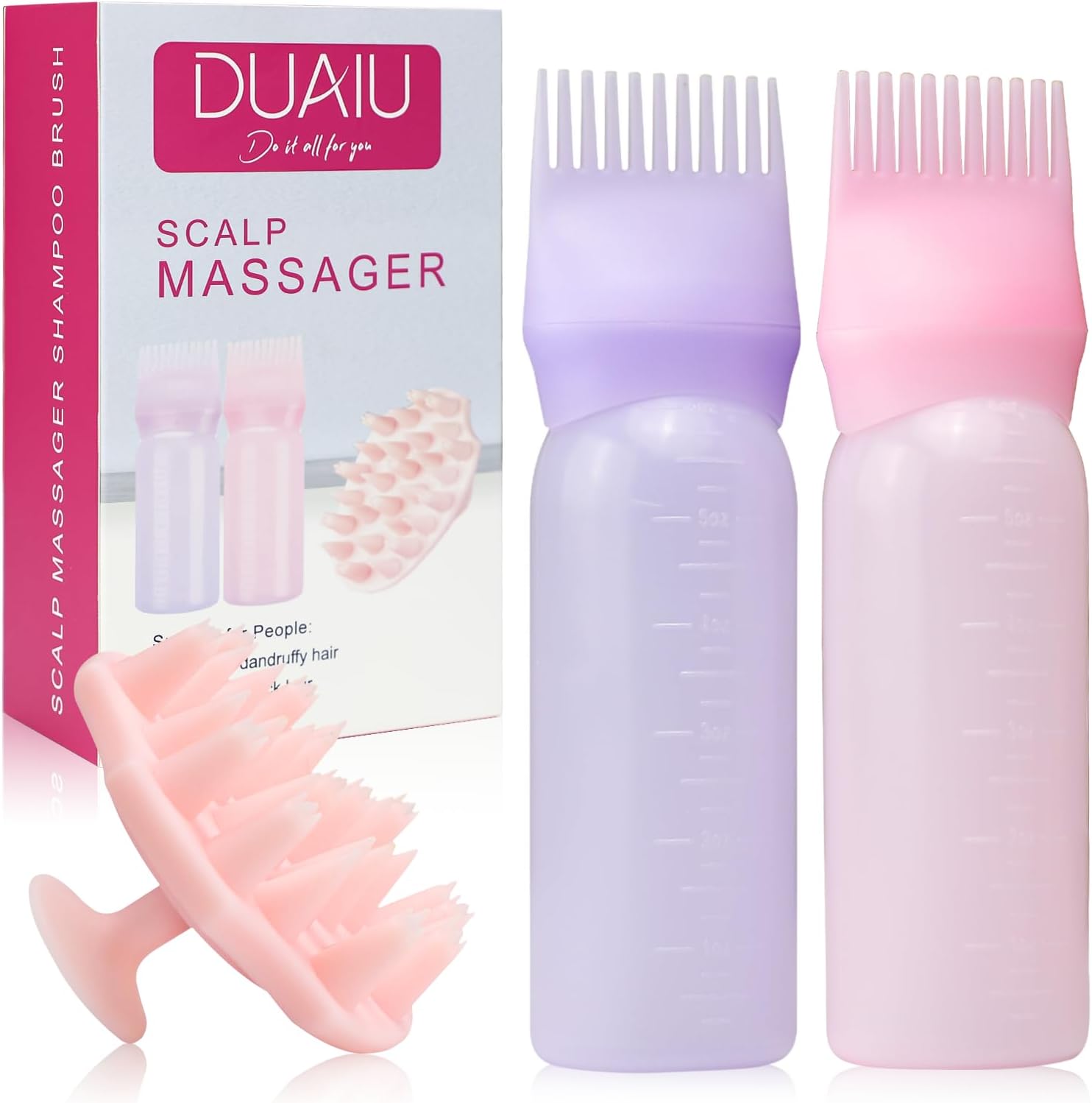 Silicone Scalp Massager & Shampoo Brush