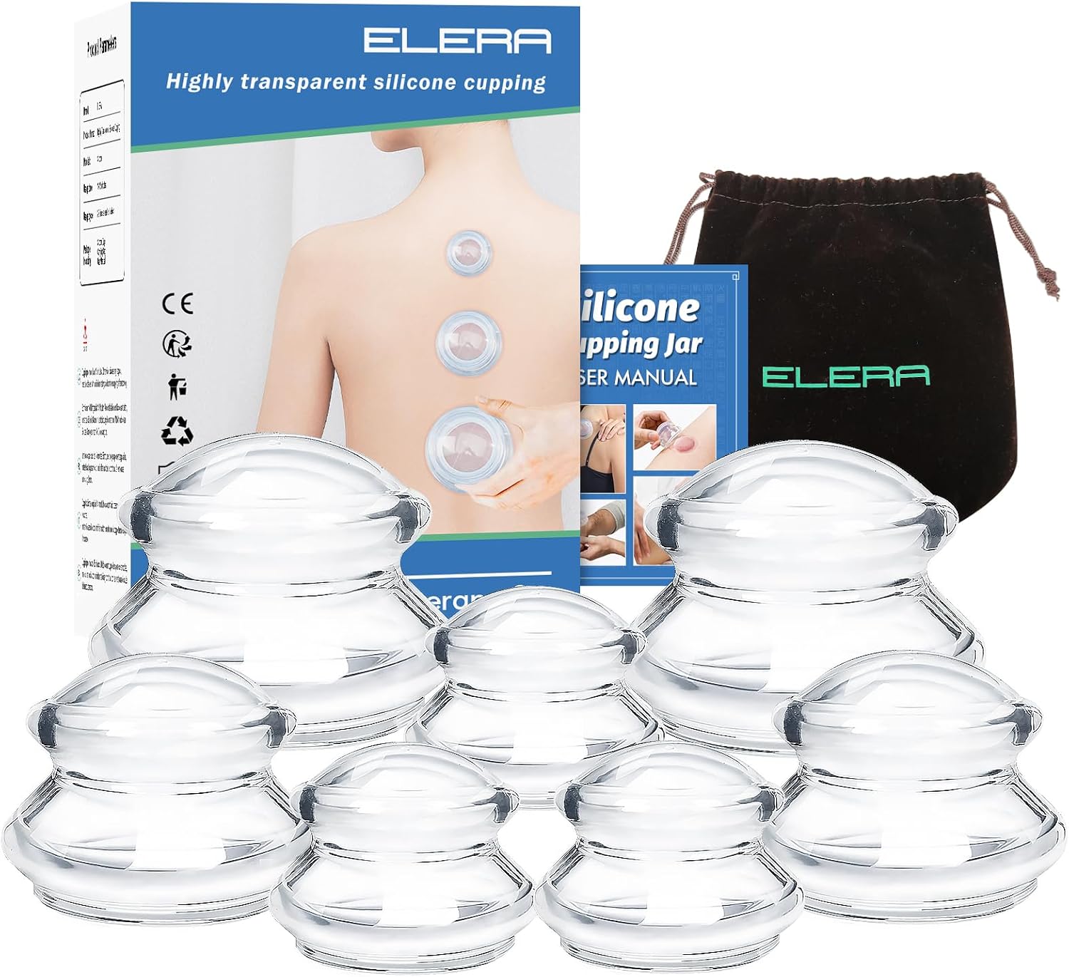 Silicone Anti-Cellulite Body Cupping Therapy Set