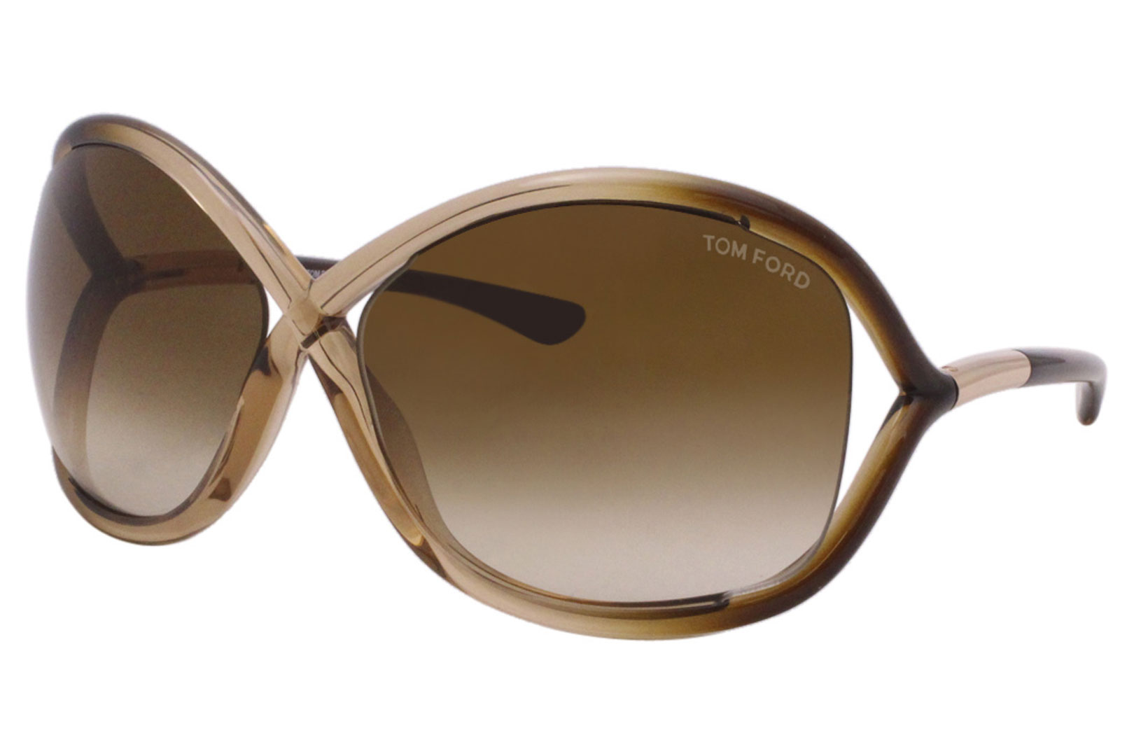 Tom Ford Whitney Oversized Criss-Cross Cat Eye Sunglasses