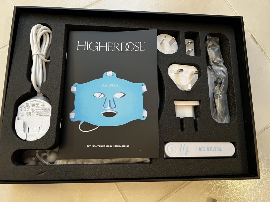 HigherDOSE Red Light Face Mask for Natural Glow