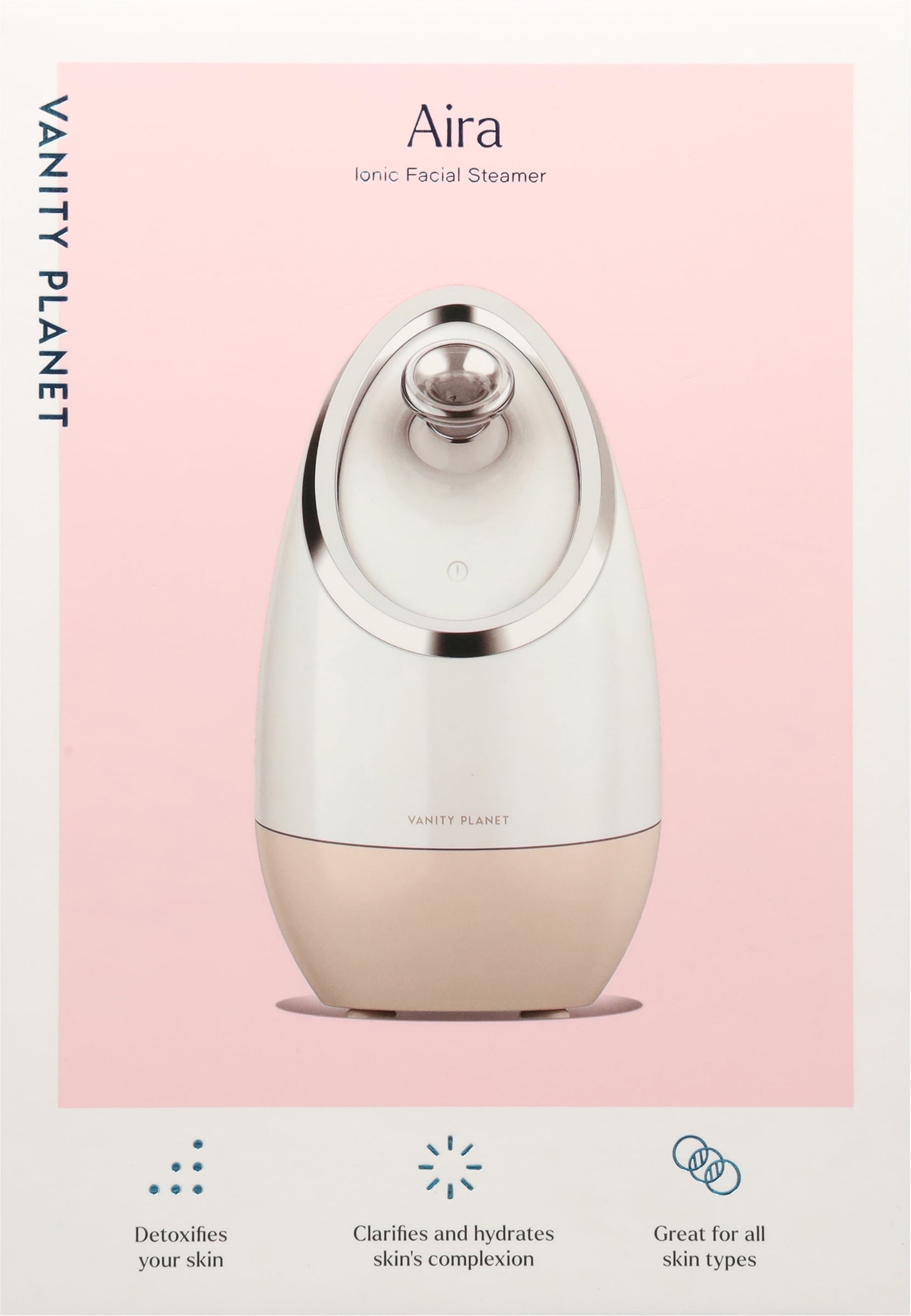 Máy Xông Hơi Mặt Kèm Khay Tinh Dầu Vanity Planet Aira Ionic chính hãng