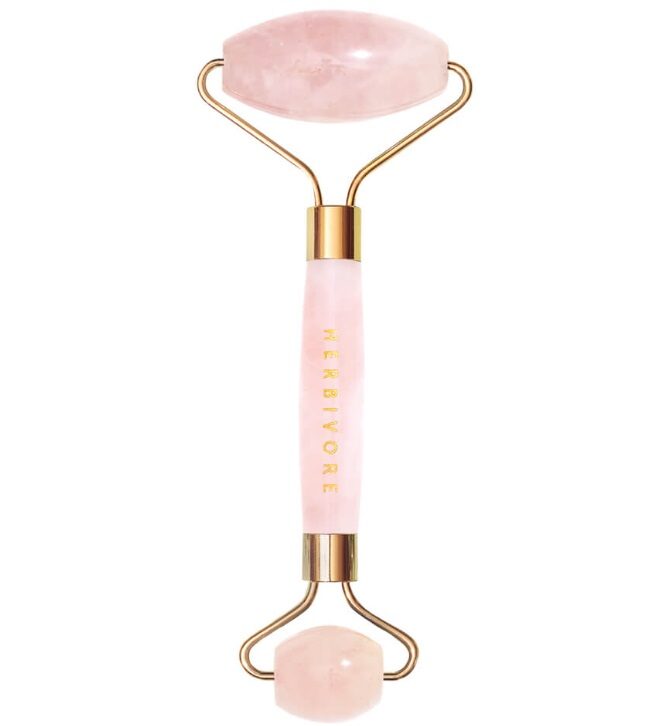 Cây Lăn Đá Thạch Anh Hồng Herbivore Botanicals Rose Quartz chính hãng