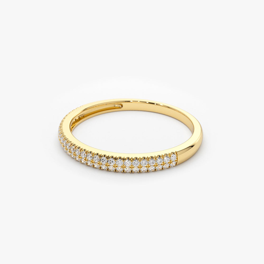 Nhẫn Nửa Vòng Kim Cương Tự Nhiên Ferkos Fine Jewelry chính hãng