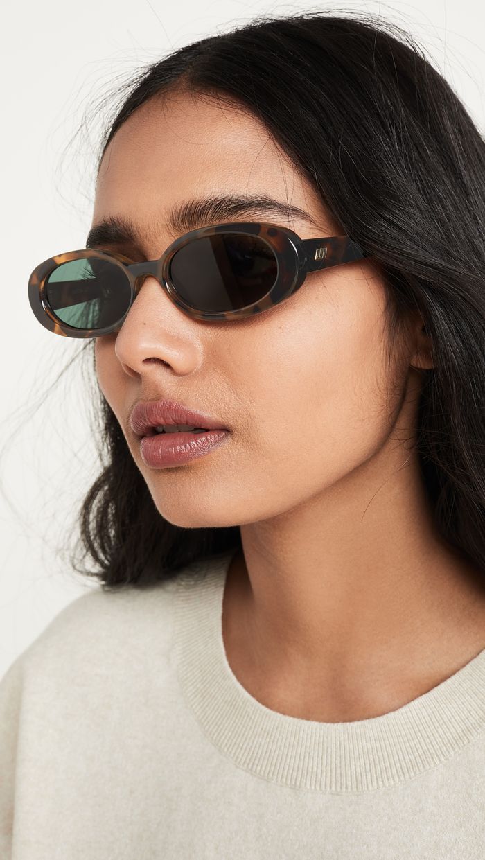 Le Specs Outta Love Square Oval Flat-Top Sunglasses