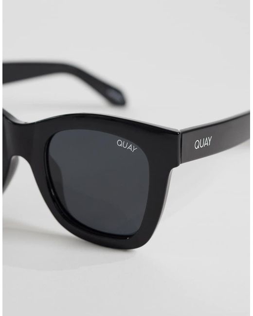 Quay Australia After Hours Square Sunglasses in Classic Black