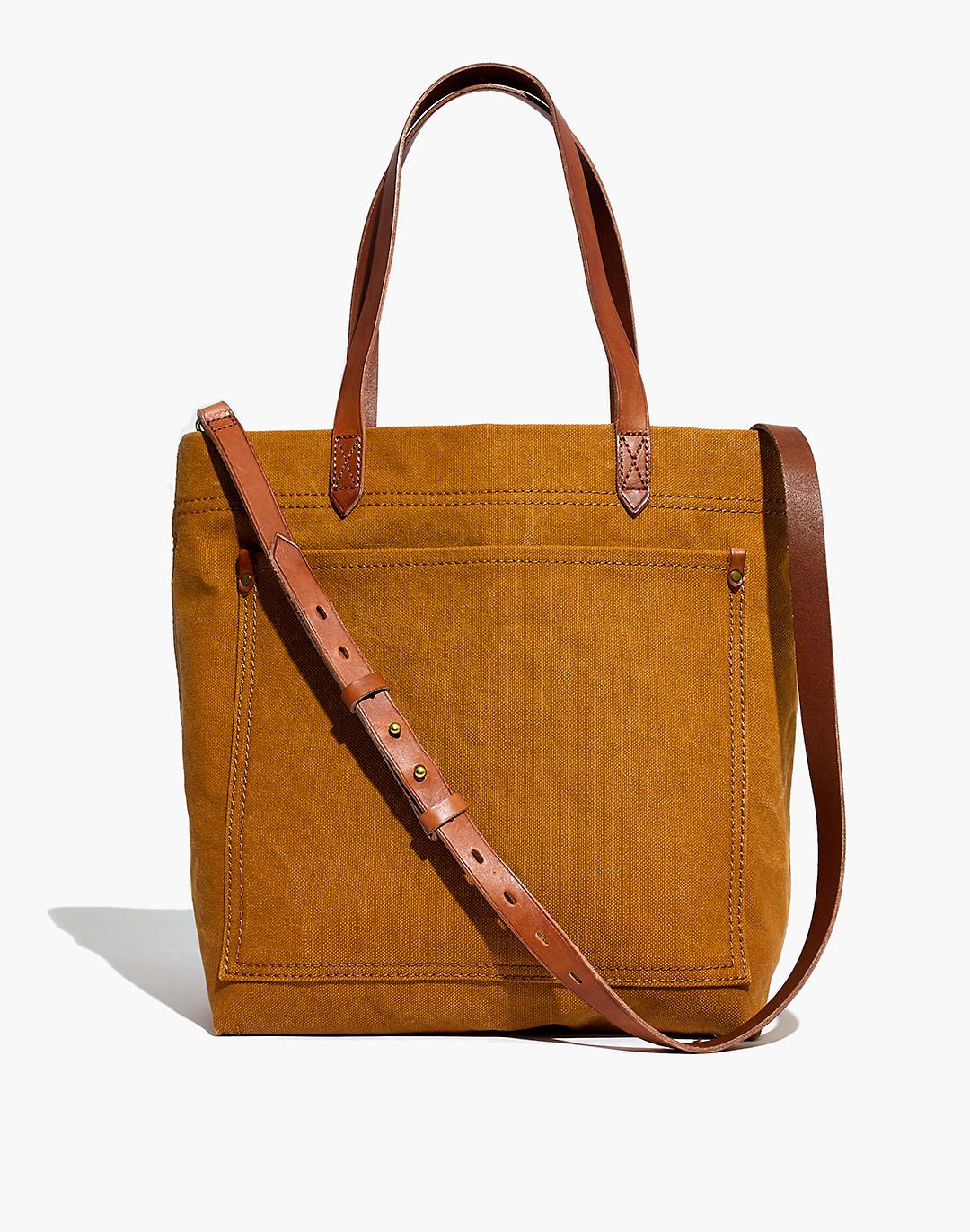 Túi Vải Quai Da Thuộc Thảo Mộc Madewell The Canvas Transport chính hãng