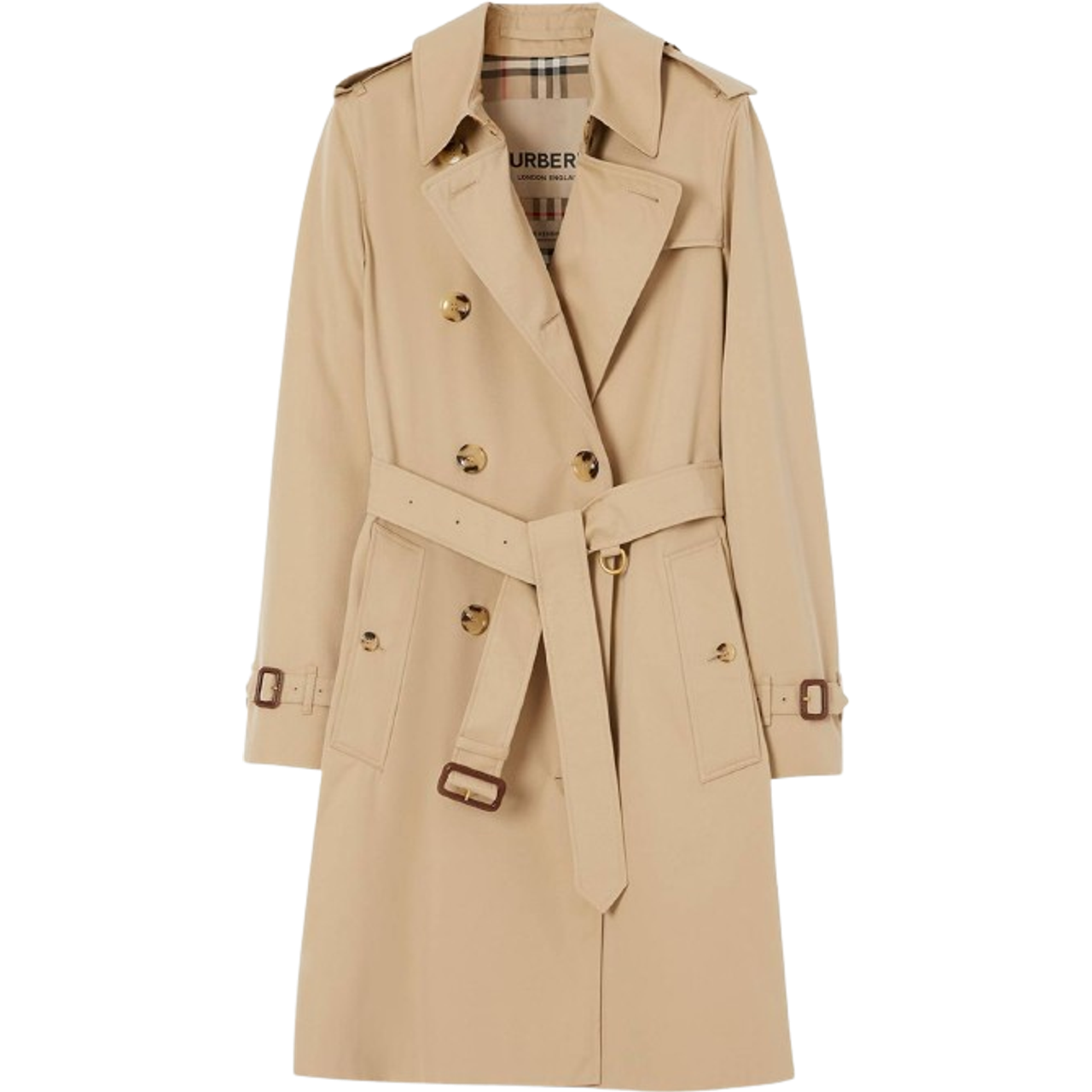 Áo Măng Tô Burberry The Kensington Heritage Cotton Trench chính hãng