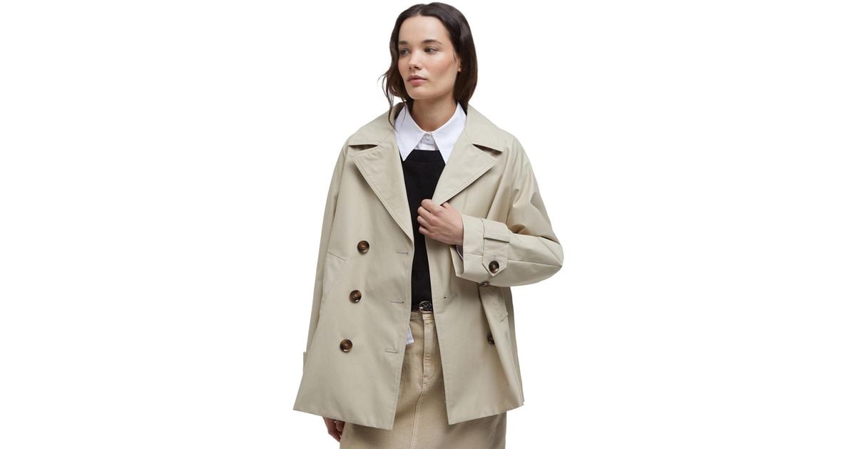 Áo Măng Tô Barbour Cascade Lót Họa Tiết Kẻ Tartan chính hãng