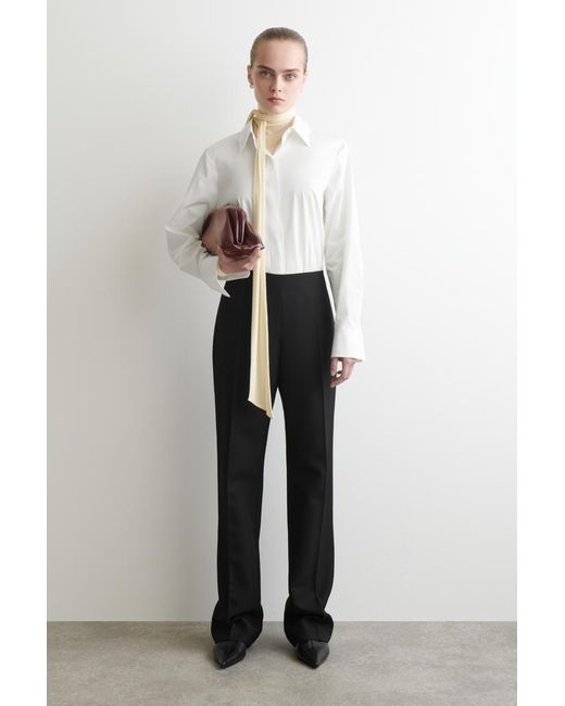 Áo Sơ Mi Cắt May Kiến Trúc COS Oversized Cotton Shirt chính hãng