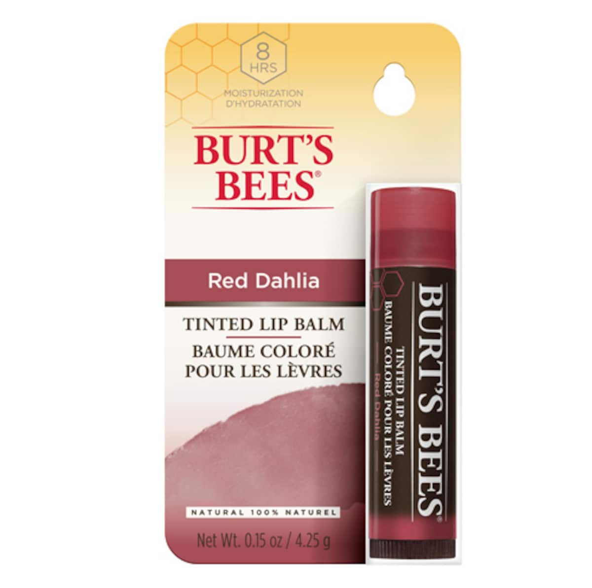 Burt's Bees 100% Natural Tinted Lip Balm (Red Dahlia)
