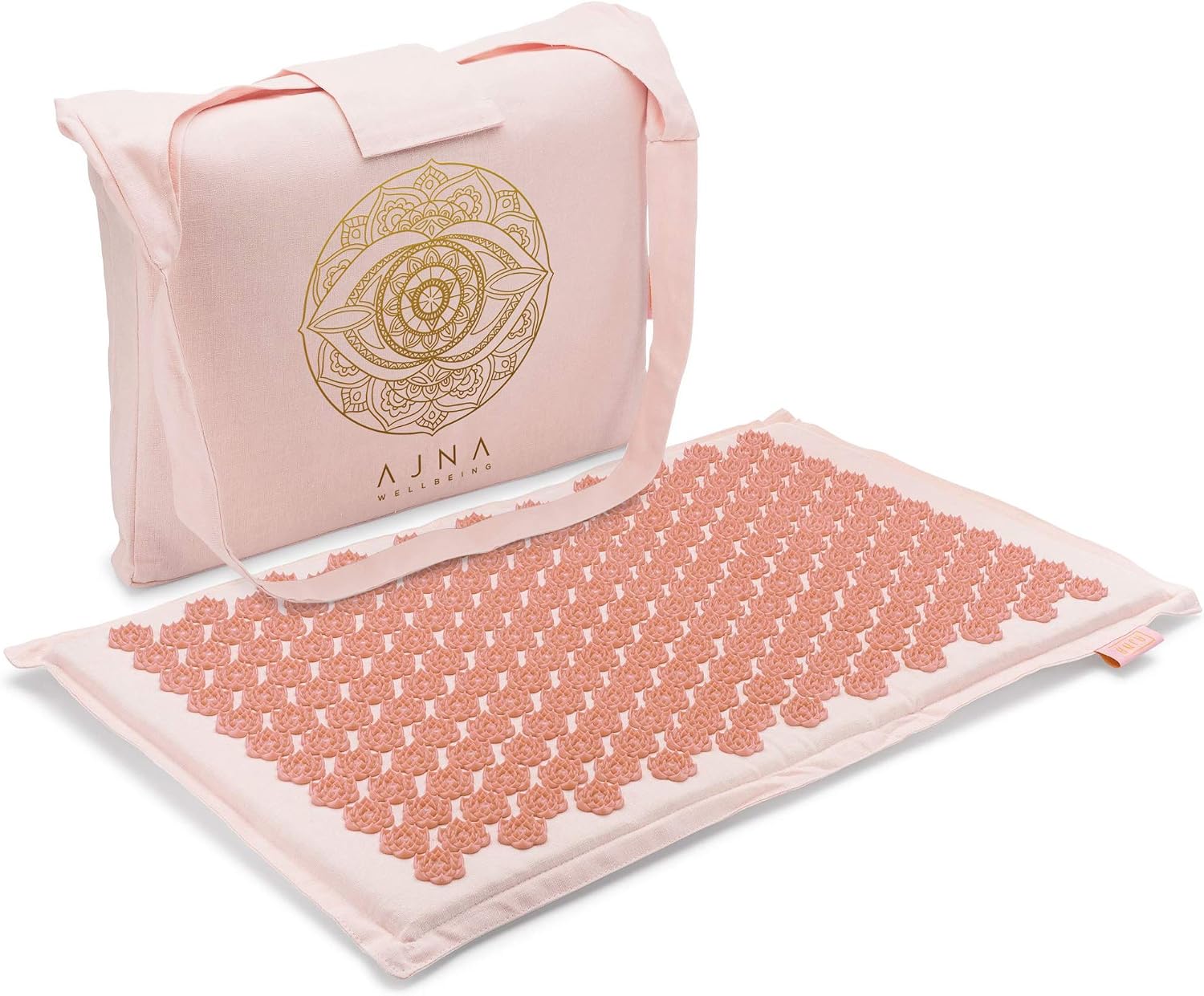 Ajna Wellness Organic Linen Acupressure Mat and Pillow