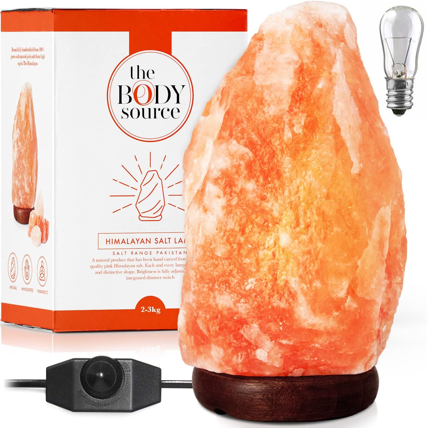 The Body Source Himalayan Rock Salt Lamp Natural Shape