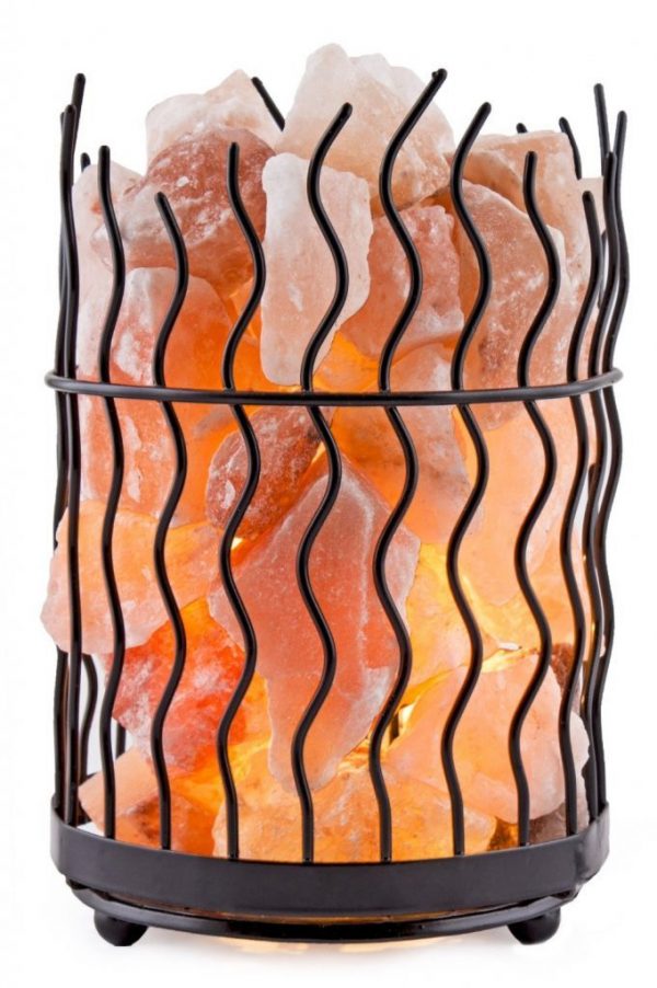 Himalayan Glow 8-Inch Fire Bowl Salt Crystal Lamp