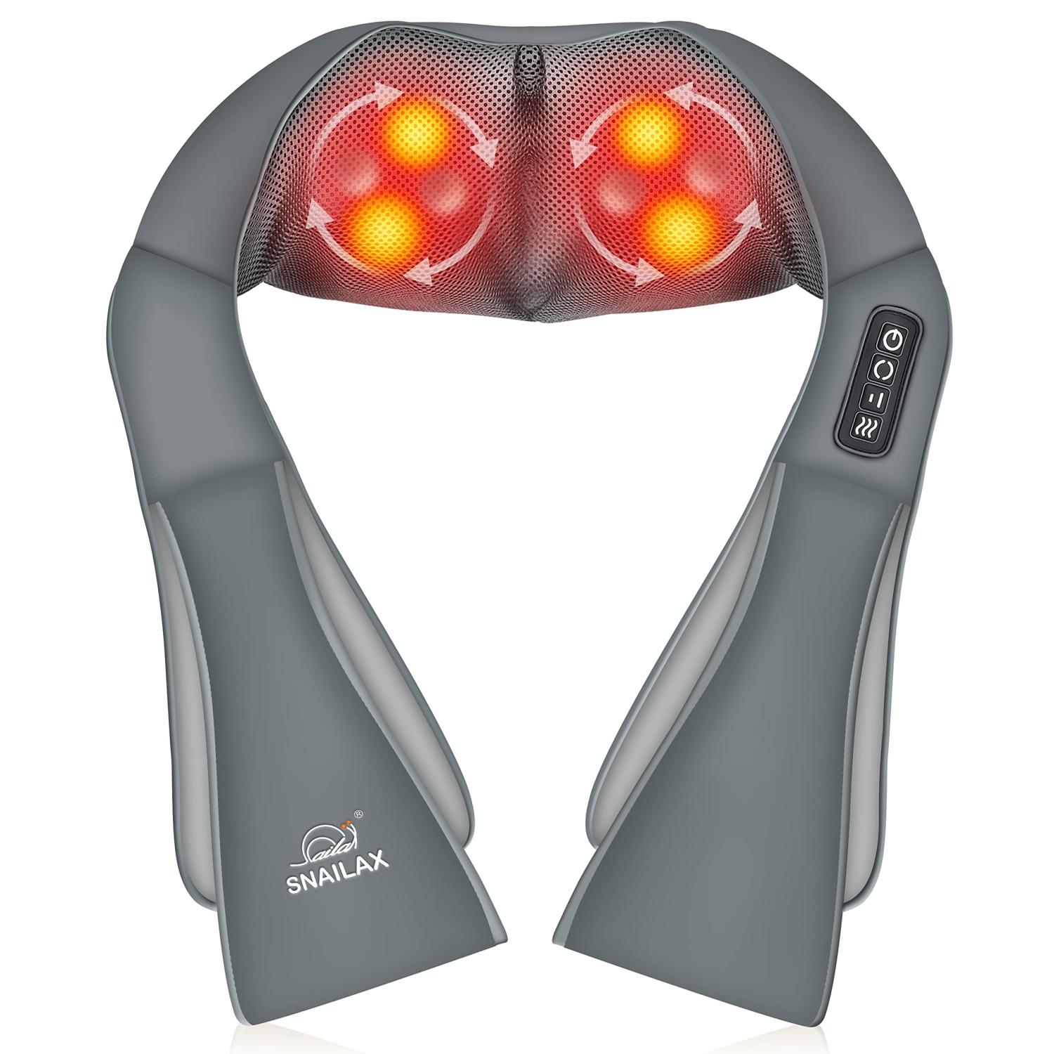 Snailax 2-in-1 Shiatsu Heated Neck & Shoulder Massager