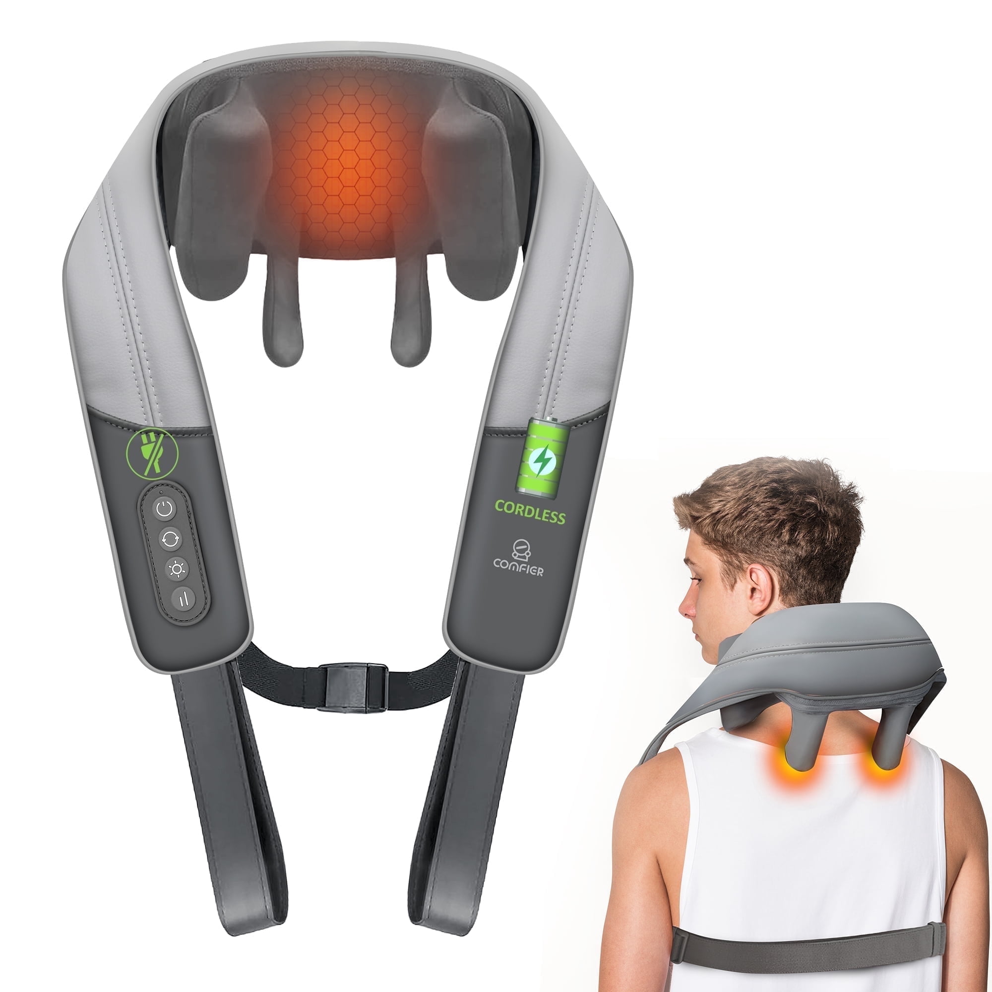 Comfier Cordless Heated Neck and Shoulder Massager