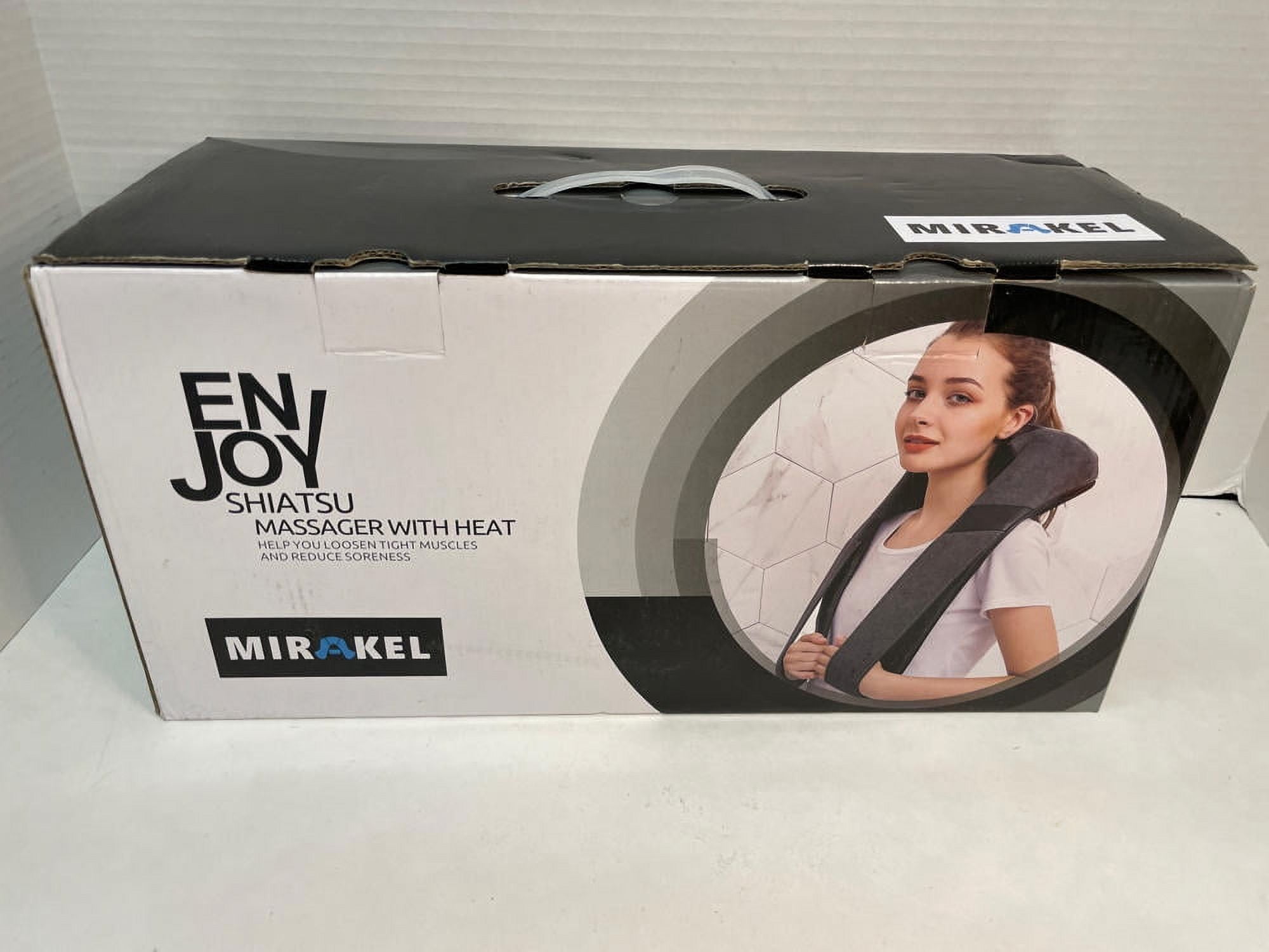 Mirakel Shiatsu Neck and Shoulder Massager with 3 Speeds