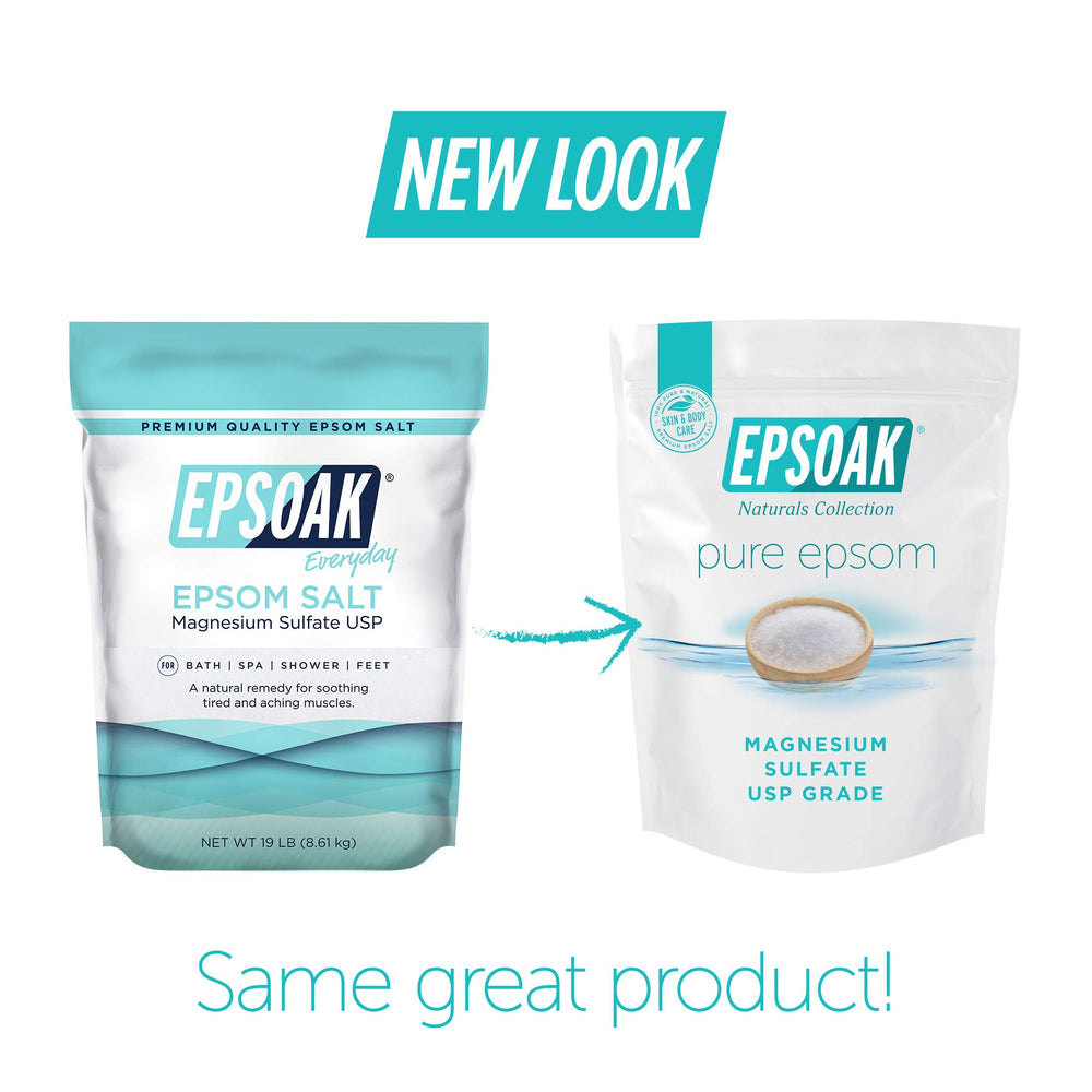 Epsoak Pure Epsom Salt 100% Magnesium Sulfate USP Grade