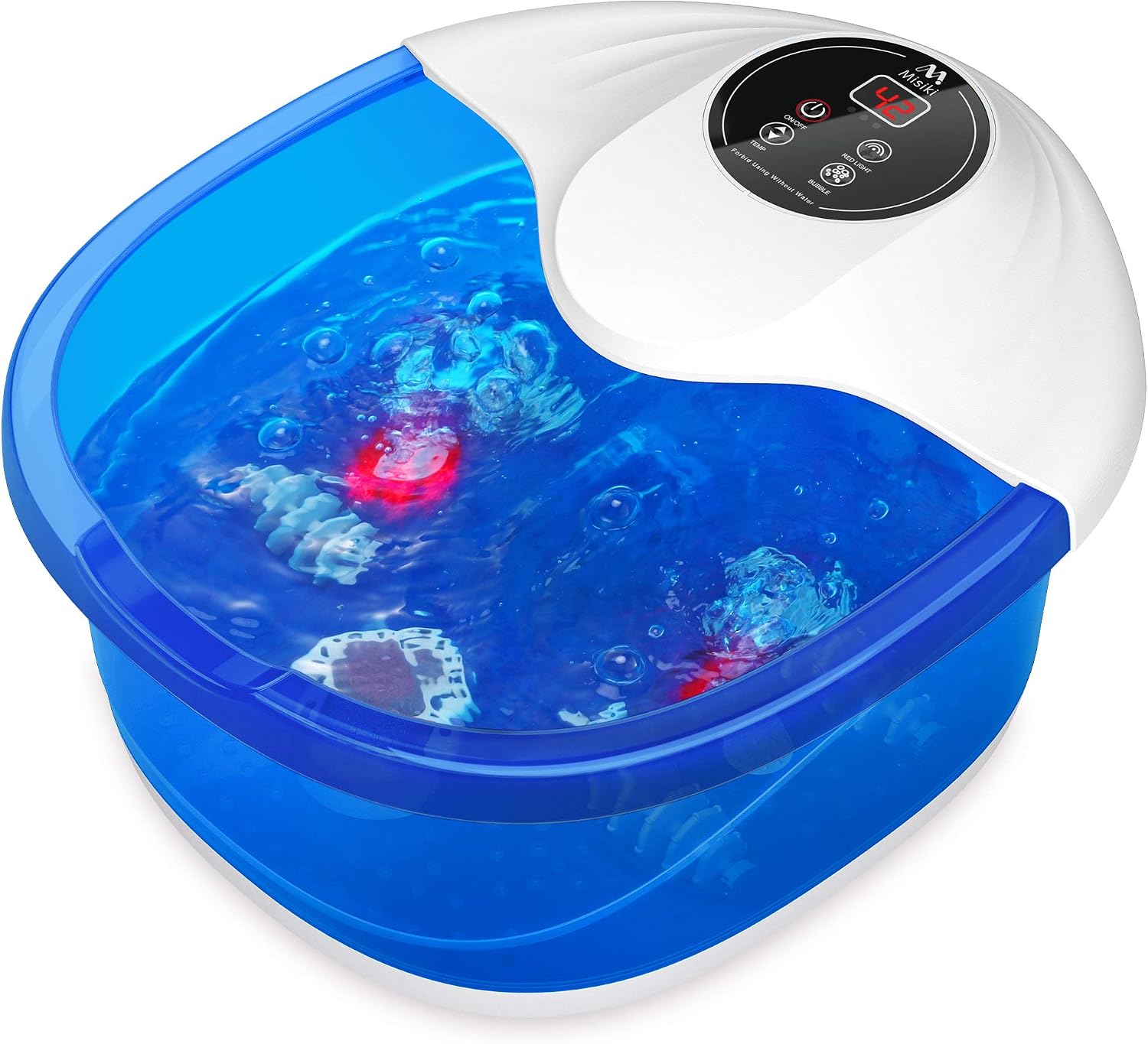 Misiki Foot Spa Massager with Heat and Bubble Vibration