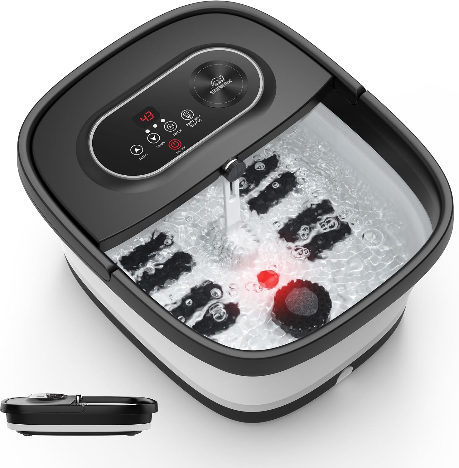 Snailax 2-in-1 Foot Spa Bath with Heat and Vibration