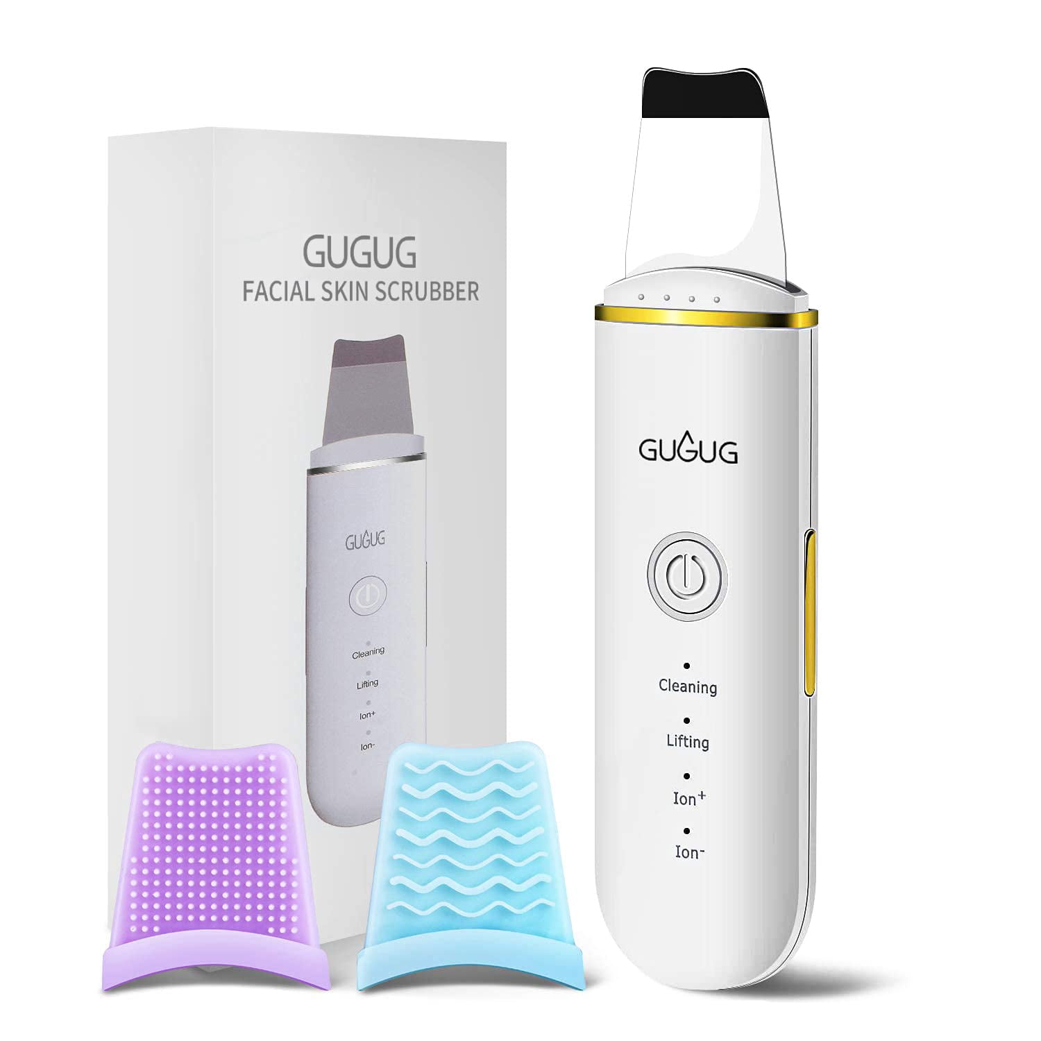 GUGUG Skin Scrubber Ultrasonic Face Spatula - Verified Authentic Packaging