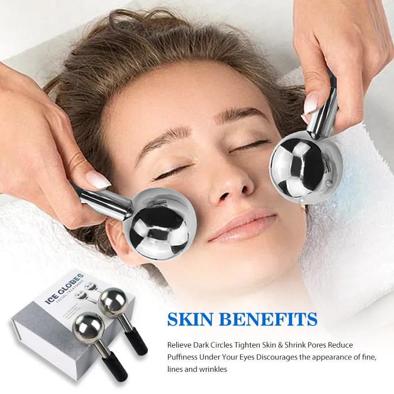 Beautyora Stainless Steel Ice Facial Globes - Verified Authentic Packaging