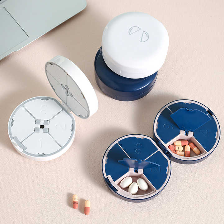 MoKo Compact Weekly Pill Organizer Moisture-Proof Box