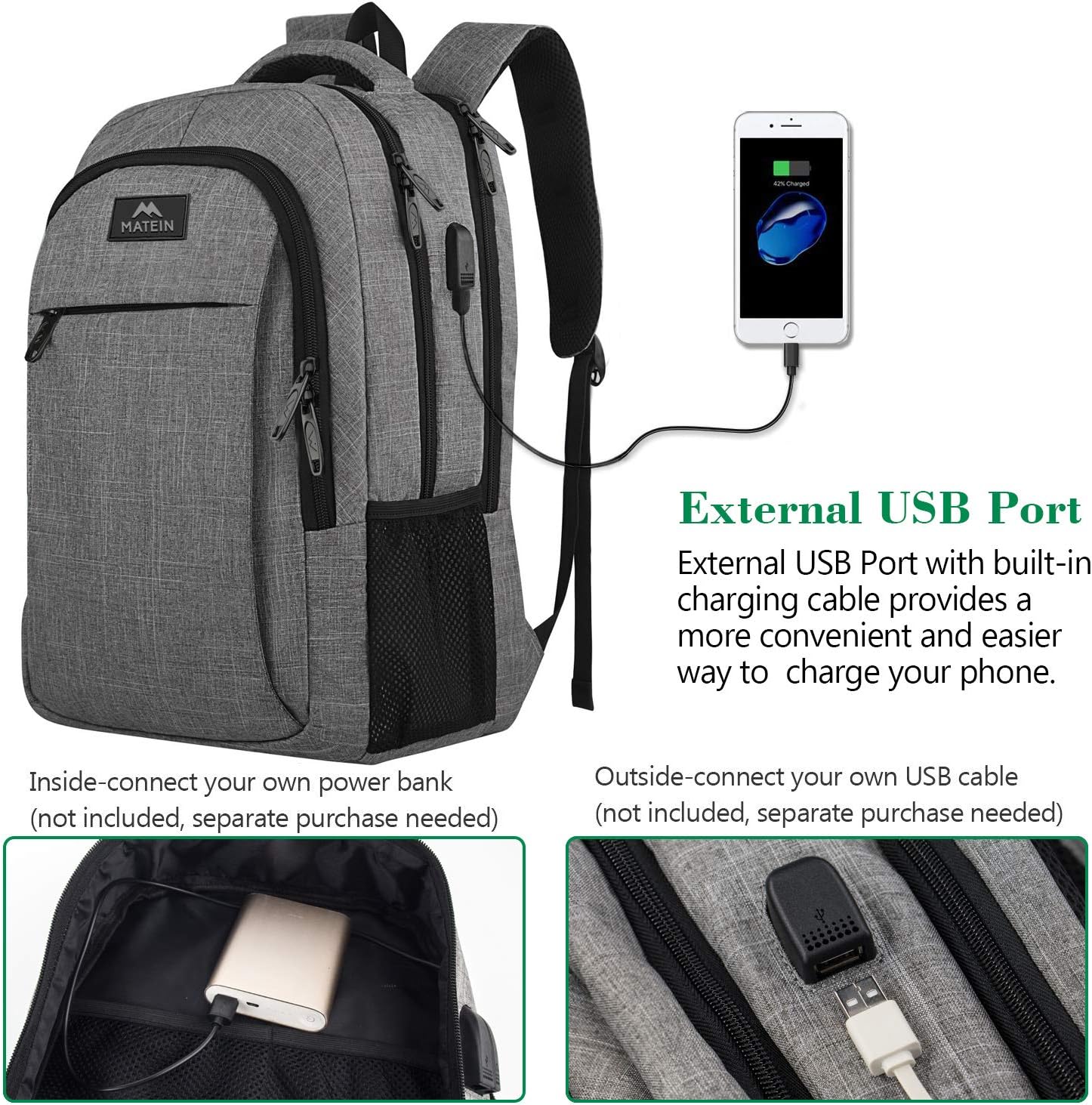 Balo Du Lịch Quốc Dân Matein Travel Laptop Backpack - Ảnh sản phẩm thực tế chính hãng