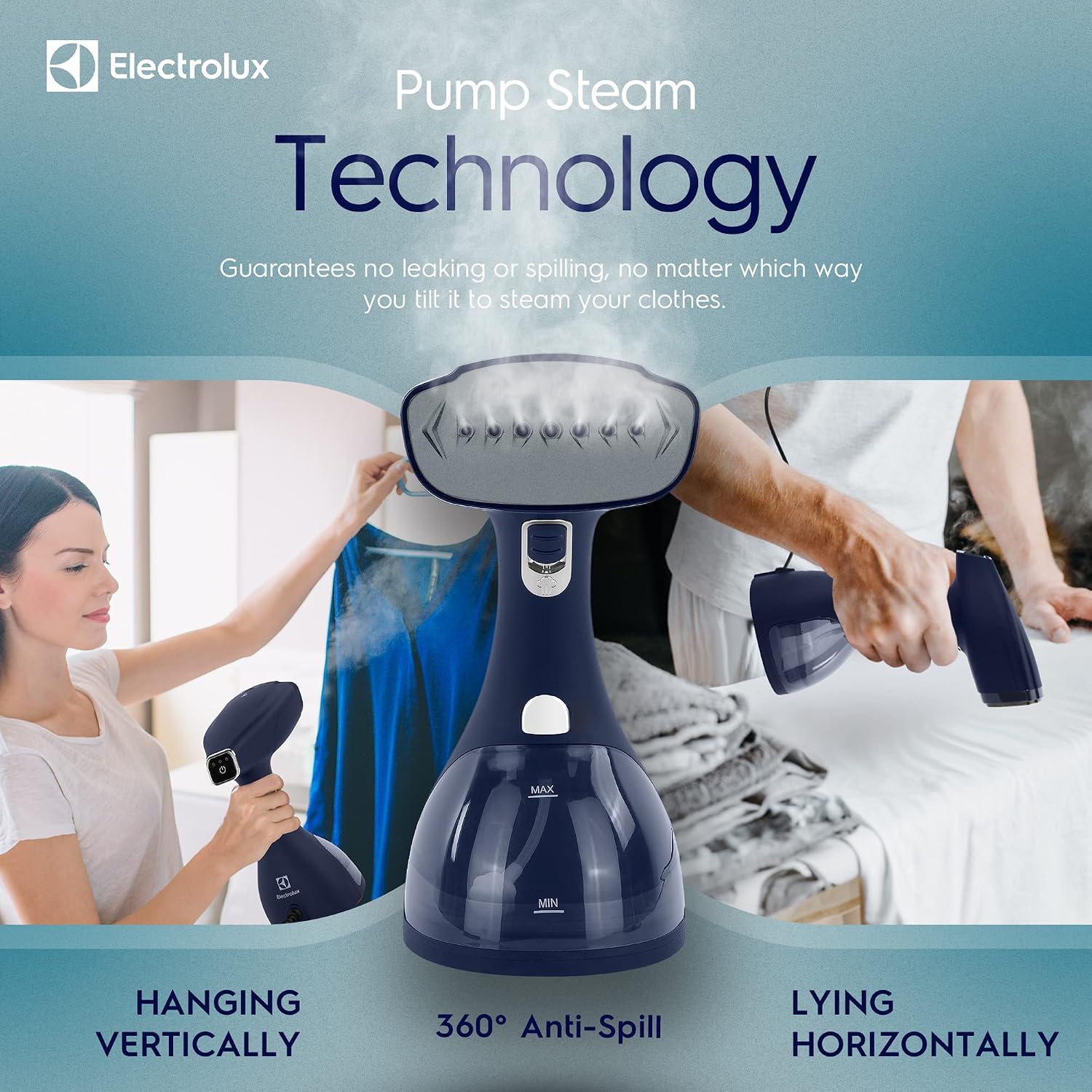 Electrolux Portable Handheld Garment Steamer with Ceramic Plate - Verified Authentic Packaging
