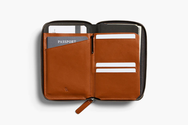 Bellroy Travel Folio Leather Passport Wallet - Verified Authentic Packaging