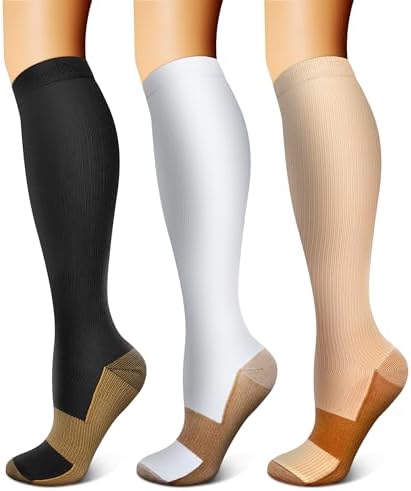 Charmking 3-Pack Copper Compression Socks - Verified Authentic Packaging