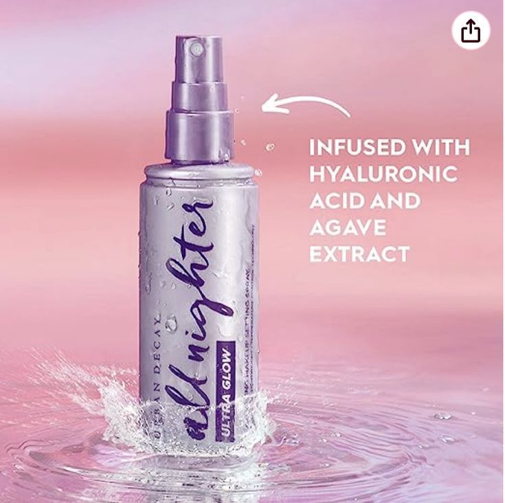 Urban Decay All Nighter Extra Glow Setting Spray - Verified Authentic Packaging