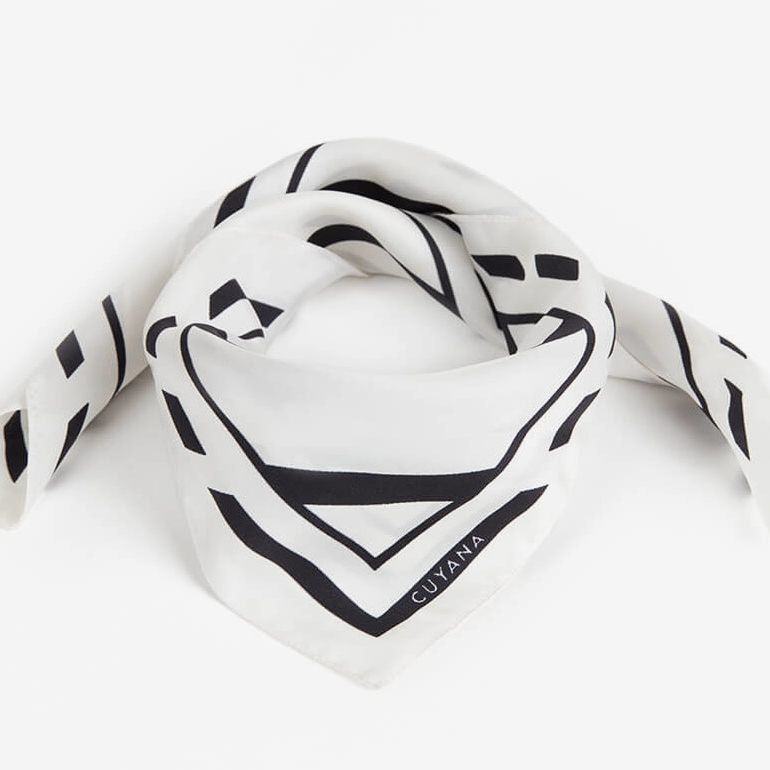 Cuyana Silk Square Scarf - Verified Authentic Packaging