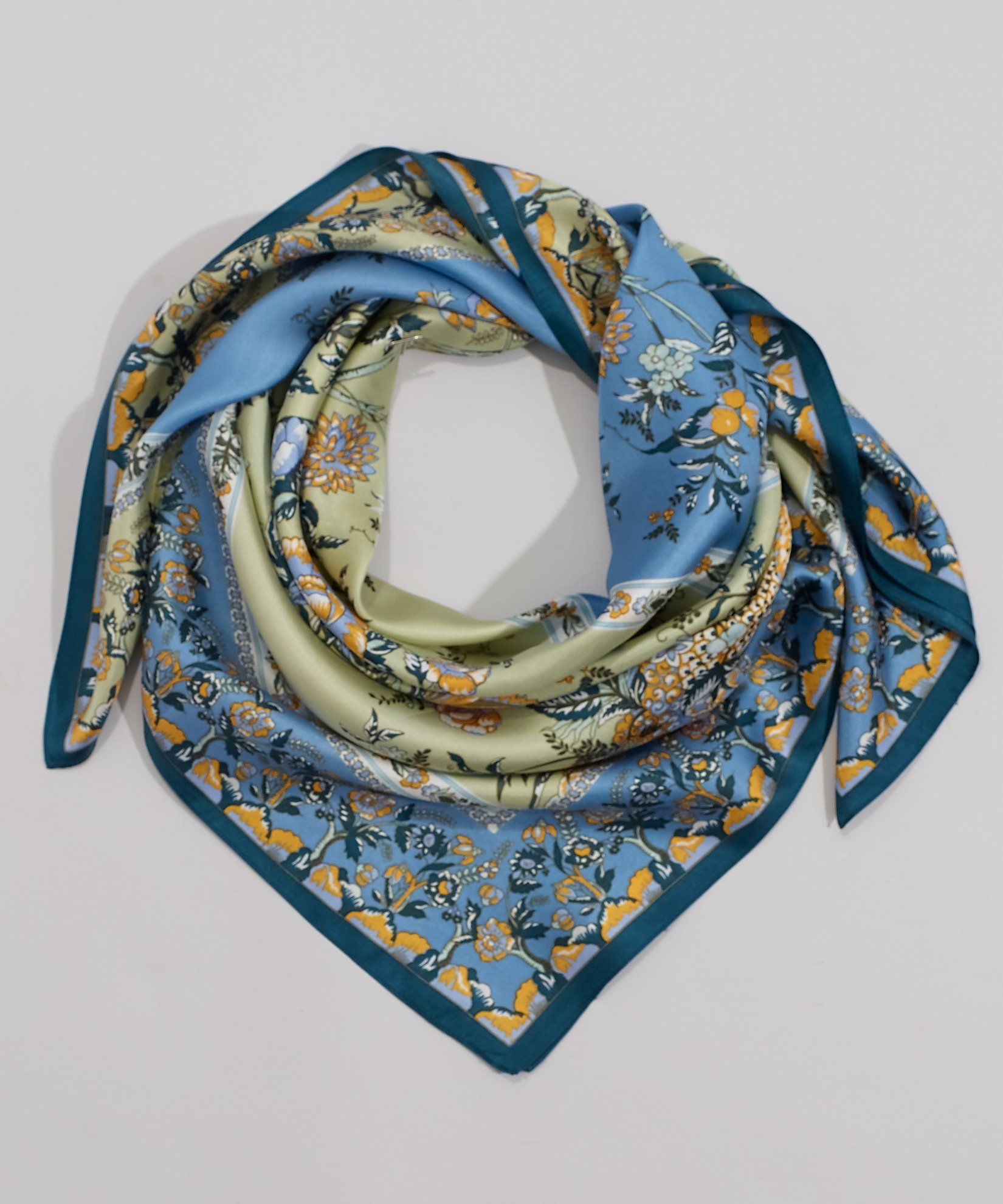 Echo New York Silk Square Bandana Scarf - Verified Authentic Packaging