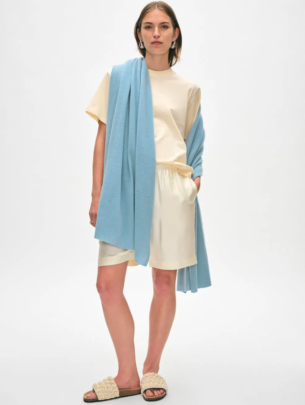 White + Warren Cashmere Travel Wrap - Verified Authentic Packaging