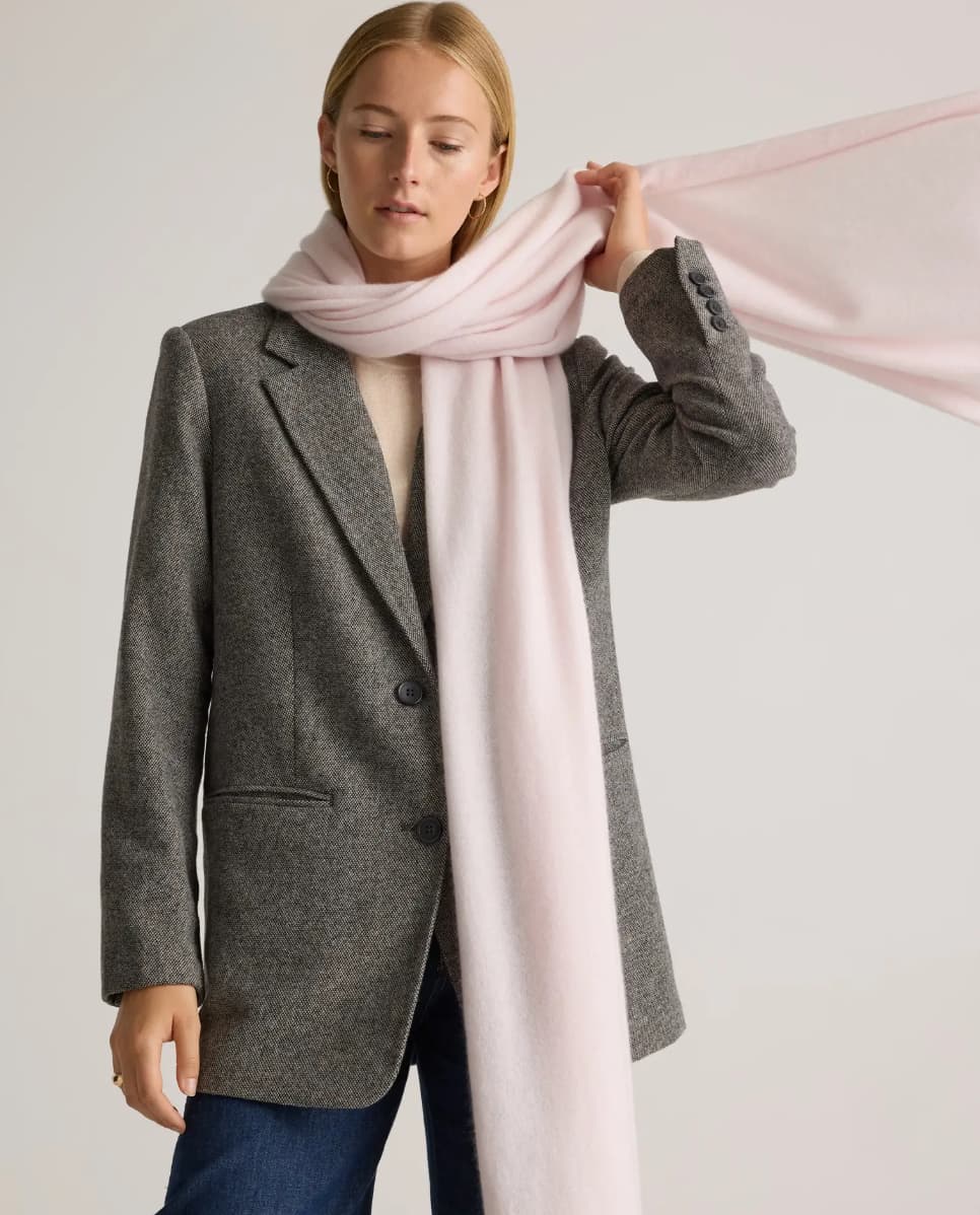 Quince Mongolian Cashmere Wrap Scarf - Verified Authentic Packaging
