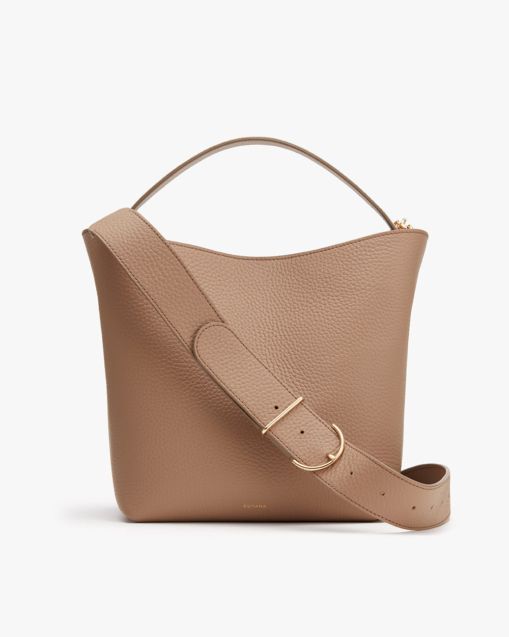 Cuyana Sculpted Leather Bucket Bag - Verified Authentic Packaging