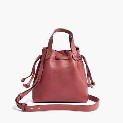 Madewell The Transport Leather Bucket Bag - Verified Authentic Packaging