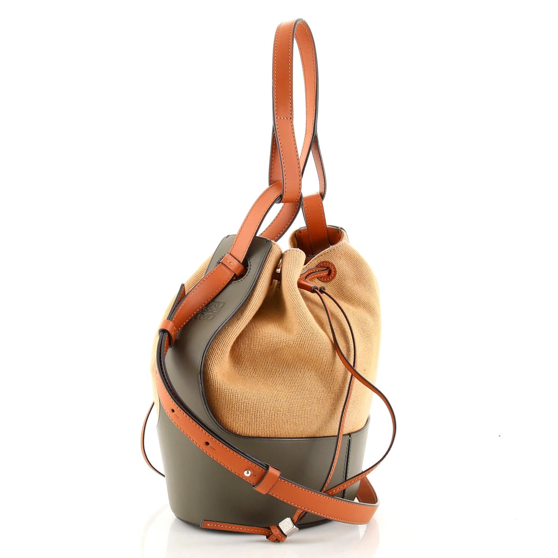 Loewe Balloon Leather Bucket Bag - Verified Authentic Packaging
