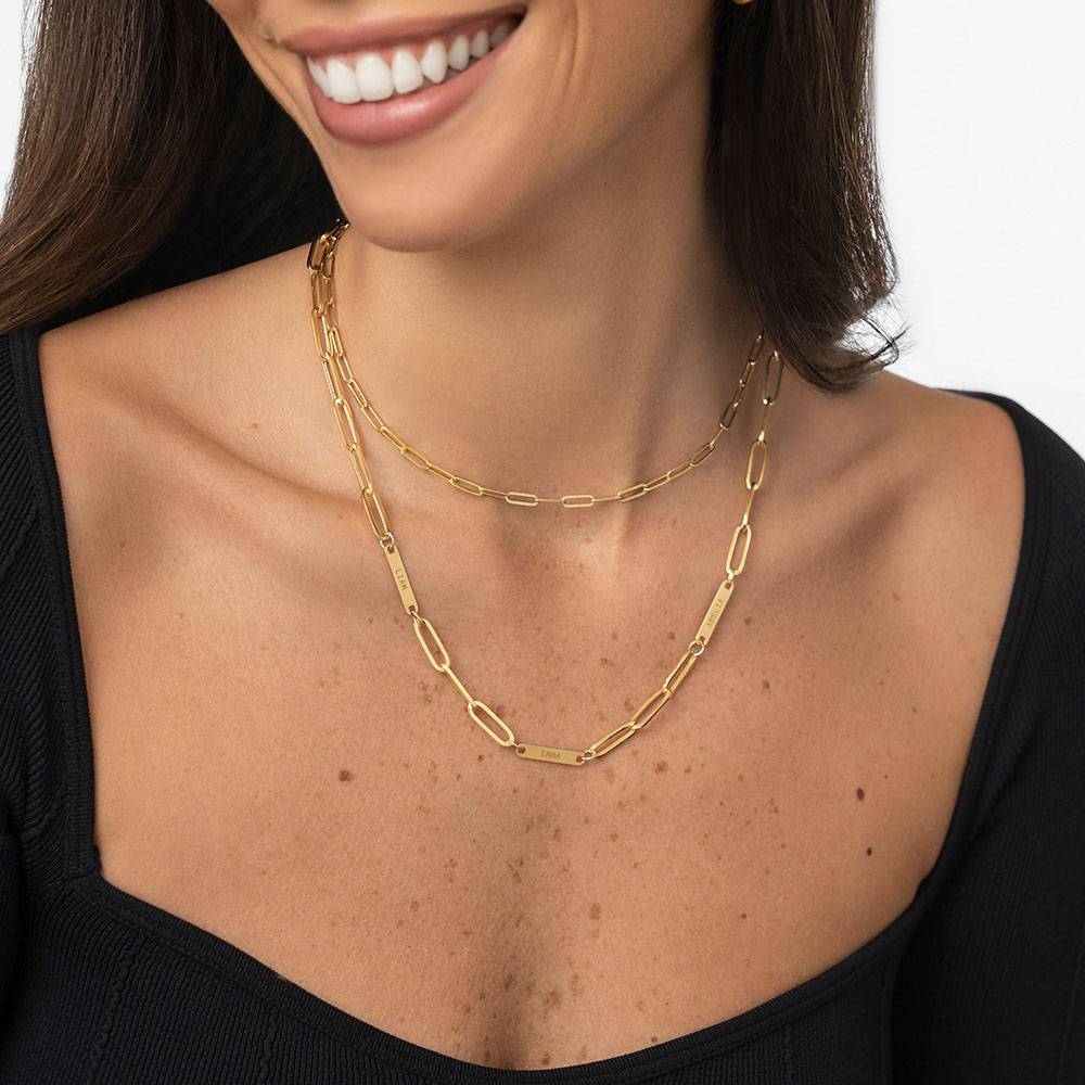 Ana Luisa 14K Gold Plated Paperclip Chain 'Toda' - Verified Authentic Packaging