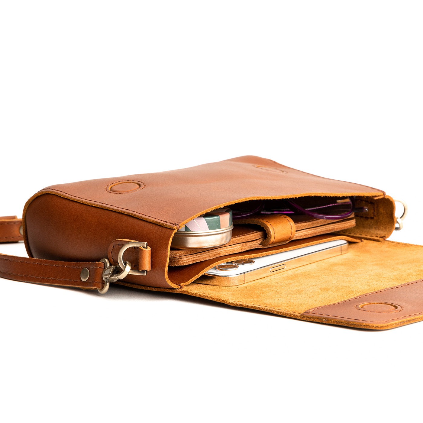 Portland Leather Goods Phone Crossbody Bag - Verified Authentic Packaging