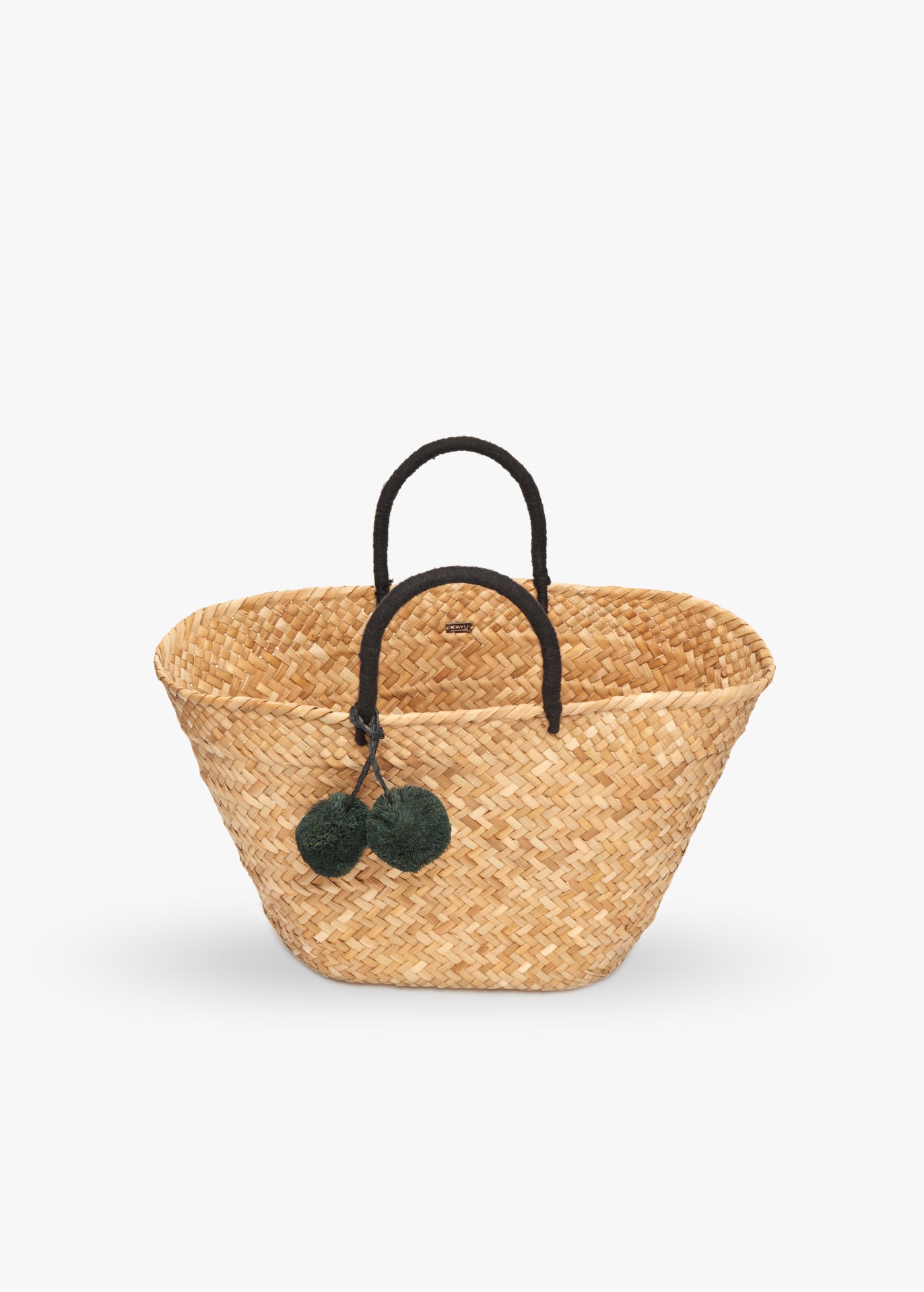 Kayu Colbie Handwoven Straw Beach Tote - Verified Authentic Packaging