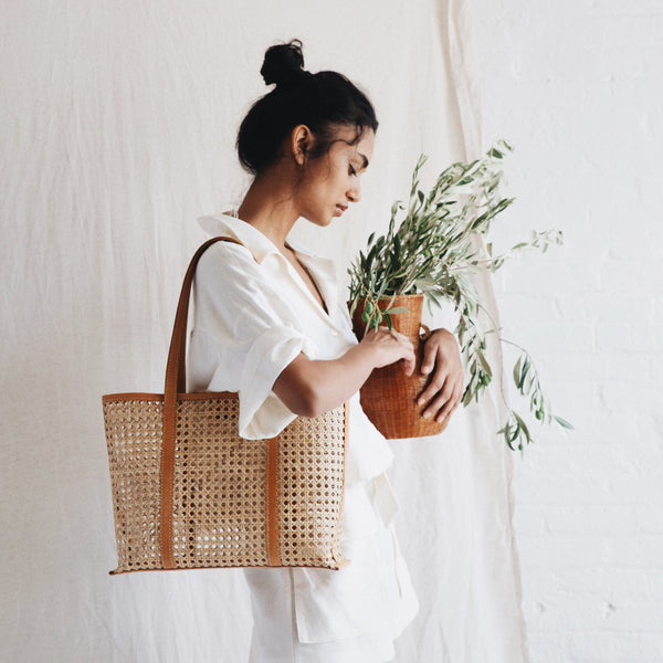 Bembien Margot Woven Market Tote - Verified Authentic Packaging
