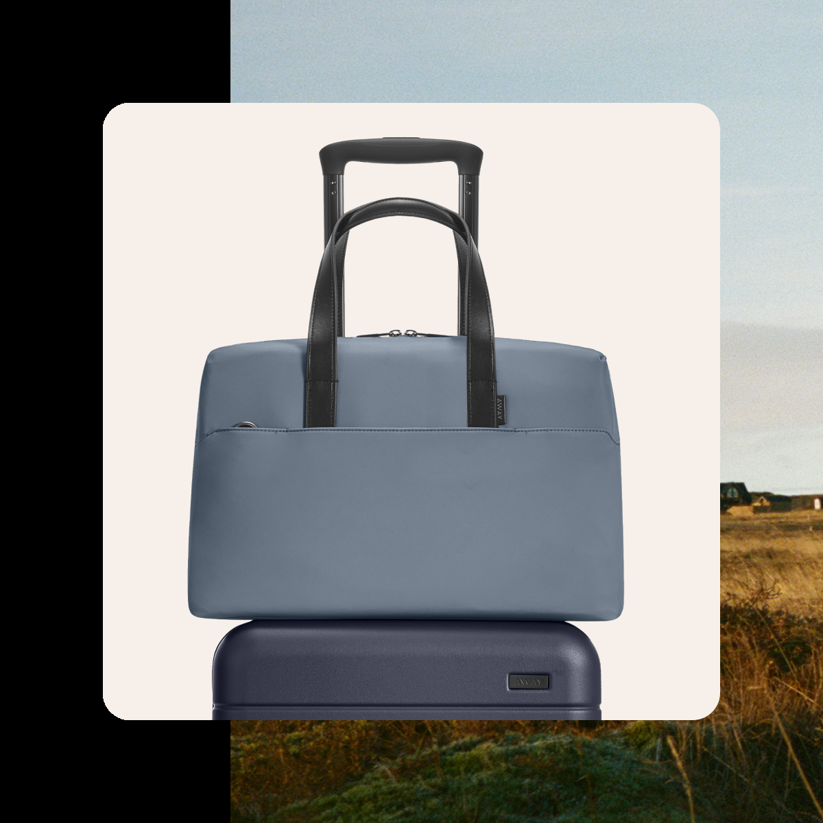 Away The Everywhere Bag Nylon & Leather - Verified Authentic Packaging