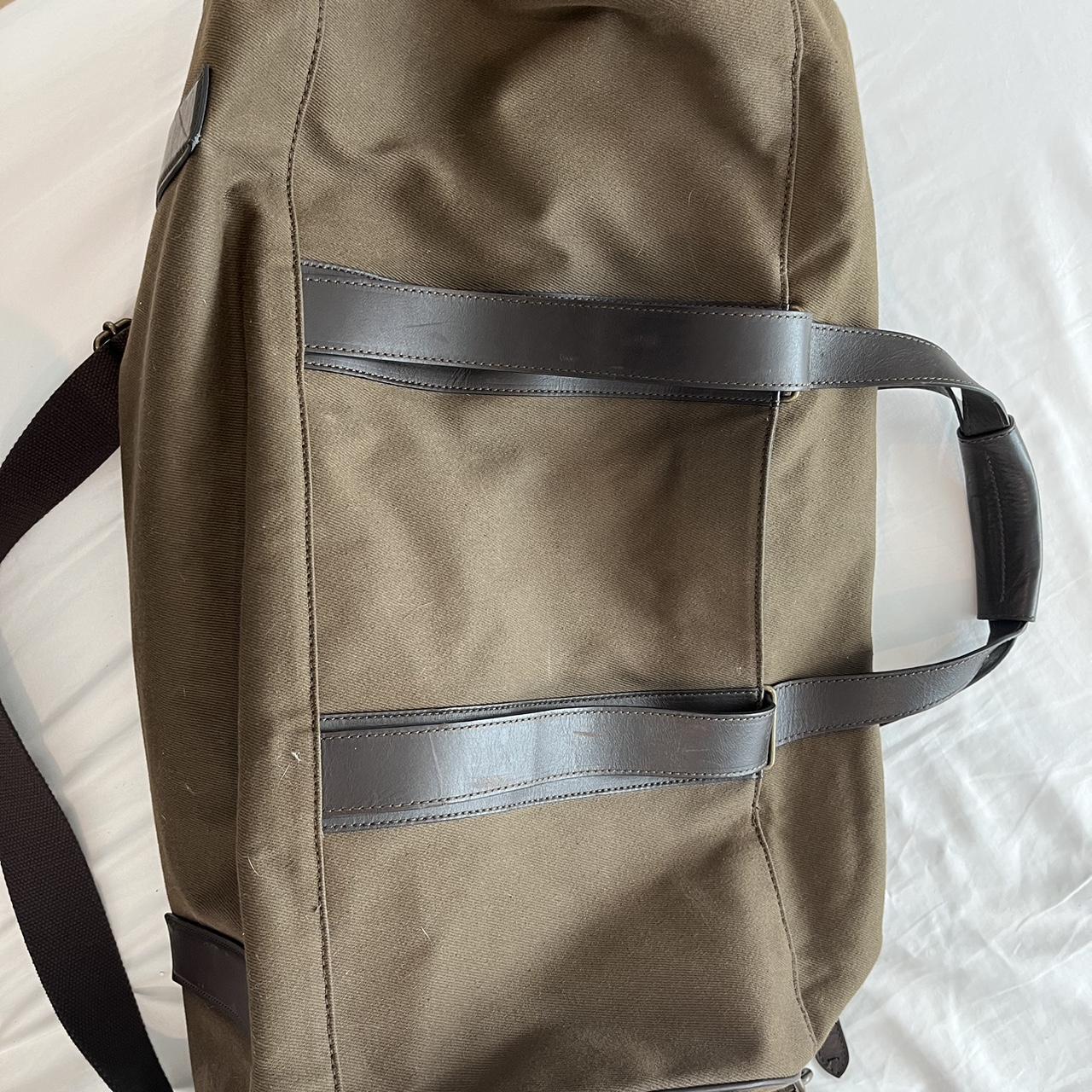 Shinola The Medium Leather & Canvas Duffle - Verified Authentic Packaging