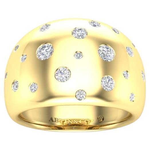 Gorjana Wave Stacking Gold Dome Ring - Verified Authentic Packaging