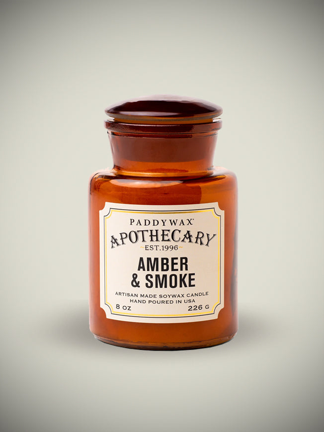 Paddywax Apothecary Amber & Smoke Scented Candle