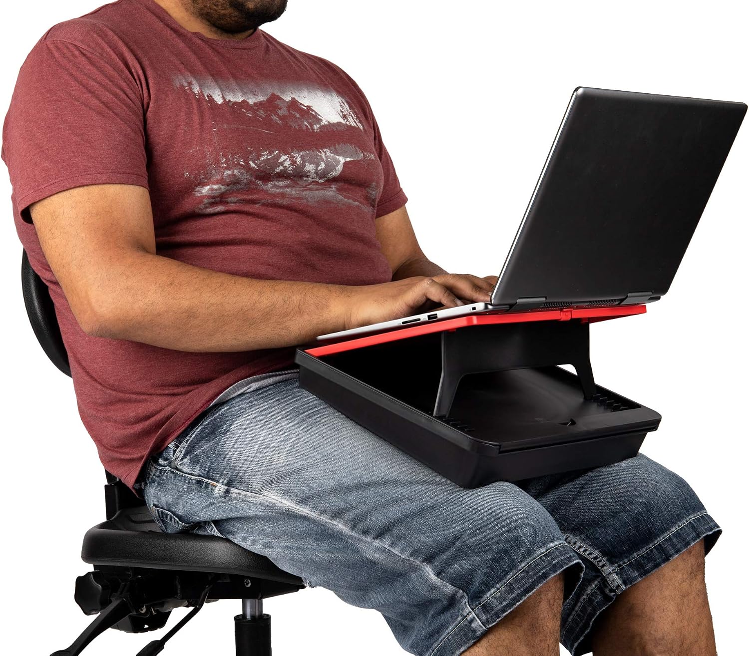 Mind Reader Memory Foam Lap Top Desk with Handle - Verified Authentic Packaging