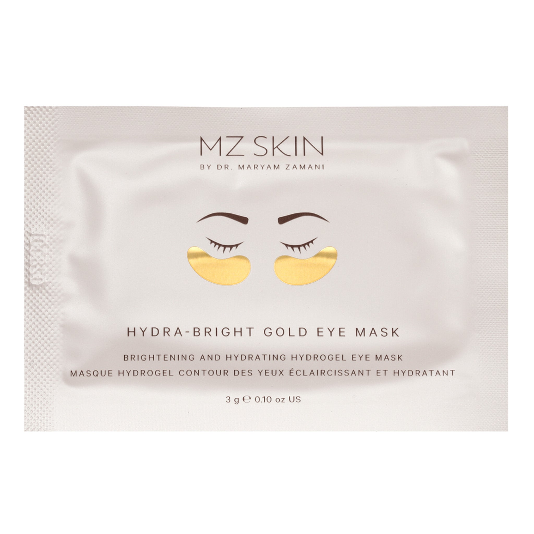 MZ Skin Hydra-Bright Golden Eye Mask (Pack of 5) - Verified Authentic Packaging