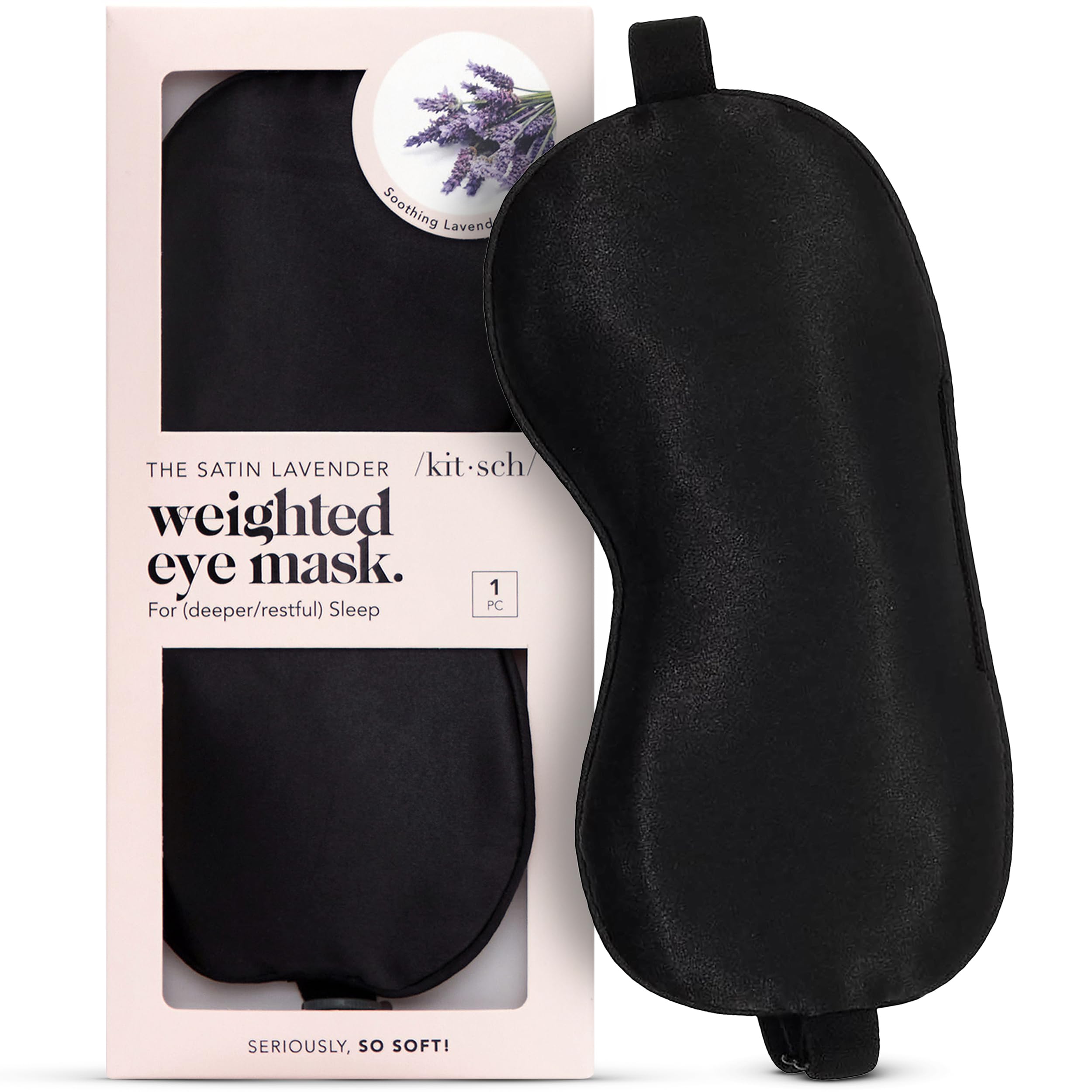 Kitsch Satin Weighted Sleep Eye Mask - Verified Authentic Packaging